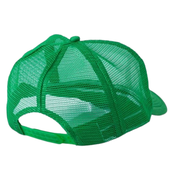 Unisex Trucker Mesh Beer Funny Hat (Green & White) - Picture 2 of 5